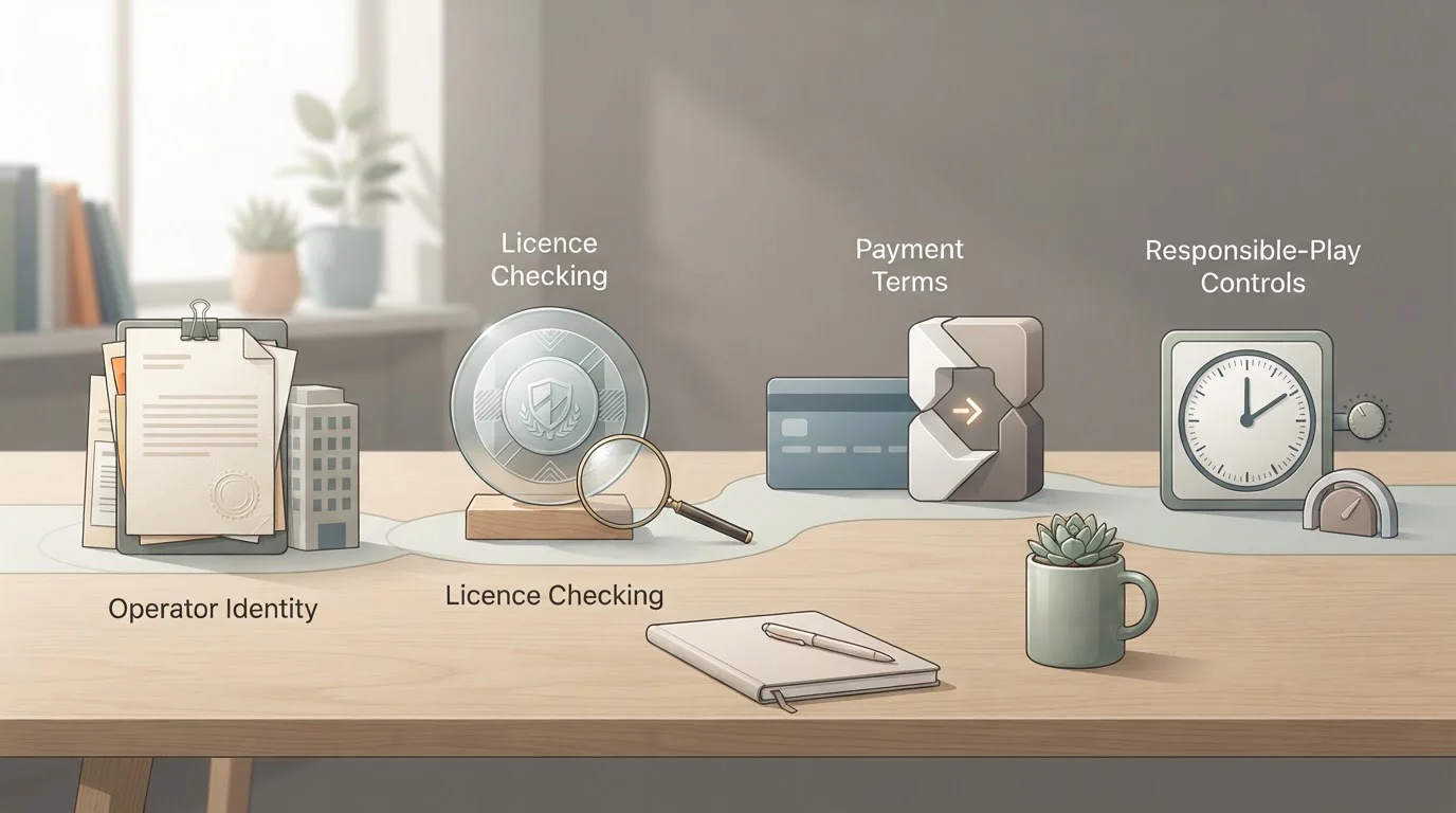 Checklist voor vergunning, voorwaarden, betalingen en verantwoord spelen